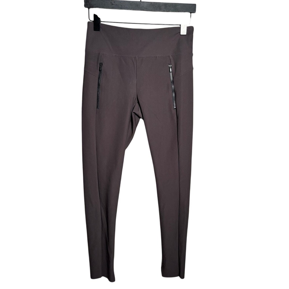 Athleta Women's Dark Purple Gray‎ Legging Pant Zipped Pockets Size XS